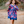 Load image into Gallery viewer, Navy Floral Button-Front A-Line Dress
