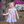 Load image into Gallery viewer, Dusty Pink Rainbow Angel-Sleeve Dress
