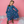 Navy Floral Fancy Velour Long-Sleeve Midi Dress