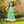 Load image into Gallery viewer, Green Four Leaves Patch-Pocket Angel-Sleeve Dress
