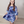 Load image into Gallery viewer, Midnight Tie-Dye Bow Bell-Sleeve A-Line Dress
