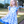 Load image into Gallery viewer, Light Blue Bows Angel-Sleeve Dress
