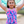 Lilac Bubble Gum Mermaid Ruffle-Accent Strap One-Piece