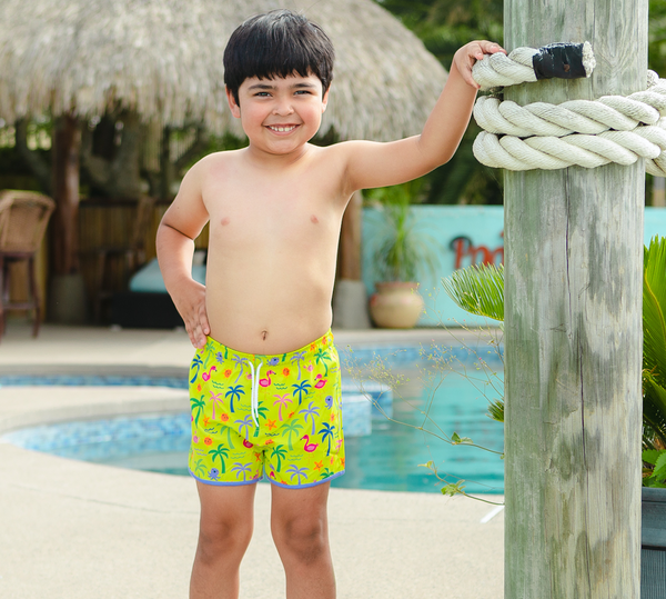 Yellow Beach Swim Shorties