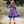 Millie Loves Lily Navy Floral Dress with Decorative Buttons and Contrast Banding