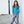Teal Angel-Sleeve Top & Velour Australian Flowers Joggers