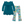 Millie Loves Lily Girls Teal Ruffle Top & Kitty Legging Set