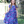Navy Dusk Floral Midi-Length Hi-Low Dress