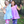Millie Loves Lily Girls Purple & Periwinkle Tops and Leggings Set