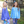 Millie Loves Lily Blue Iris & Blue Long Sleeve Tops & Leggings Set