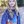 Navy Scenic Santa Velour Sweater