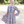 Kids Blue Floral Filigree Square-Neck Button-Front Tiered Dress