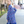 Kids Navy Bows Ruffle-Hem Dress