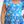 Kids Blue Unicorn Patch-Pocket Angel-Sleeve Dress