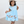 Kids Ice Blue Howdy Boots Border Print Dress & Shorts Set