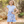 Periwinkle Gingham Bunny Meadow Patch-Pocket Dress