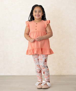 Millie Loves Lily Girls Mint & Coral Pretty Kitty & New Beginnings Floral Set