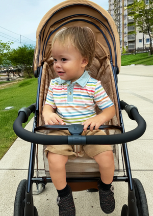 Millie Loves Lily Boys' Sunset Stripe & Coral Stripe Polo Shirts