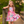 Lilac Candy Tie-Dye Angel-Sleeve Dress