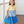 Ice Blue Science Tiered Button-Front Dress & Shorts