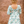 Kids Cream Christmas Wreaths Ruffle-Hem Dress