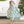Kids Cream Christmas Wreaths Ruffle-Hem Dress