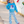 Kids Turquoise Penguins Velour Sweatshirt & Flare Leggings