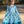 Load image into Gallery viewer, Teal Floral Ruffle-Hem Dress
