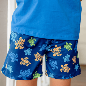 Blue Crewneck Tee & Turtle Trail Shorts - Millieloveslily.com