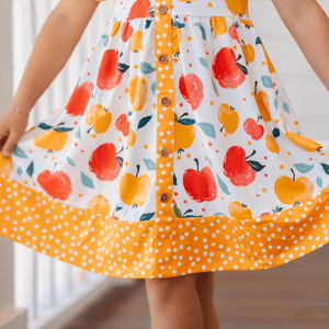 Candy Apple Button Front Dress - Millieloveslily.com
