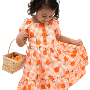 Coral Oranges 3 - Tier A - Line Dress - Millieloveslily.com
