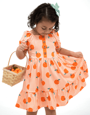 Coral Oranges 3 - Tier A - Line Dress - Millieloveslily.com
