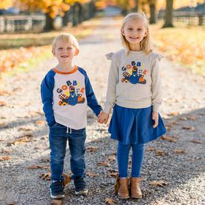 Cream Turkey Long-Sleeve Crewneck Top - Millieloveslily.com