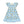 Girls Blue Happy Bee 2-Pocket Dress, on a white background, front