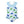  Girls Blue Stripe Turtle 1 - pc Swimsuit  on a white background, front- Millieloveslily.com