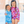 2 girls wearing long sleeve rashguard sets in a floral pattern and a turtle pattern standing poolside , lifestyle, front UPF 50+, 3 - PCS - Millieloveslily.com