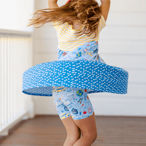 Ice Blue Science Tiered Button-Front Dress & Shorts - Millieloveslily.com