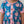 Kids Blue Iris Apple Flowers Button-Up A-Line Dress - Millieloveslily.com