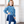 Kids Blue Watercolor Leopard Velour Sweatshirt & Navy Skirted Leggings - Millieloveslily.com