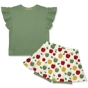 Kids Loden Frost Fr Terry Top & Apple Variety Skort - Millieloveslily.com