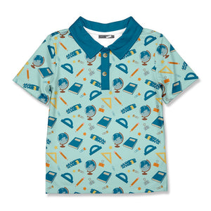 Kids Mint Classroom Polo - Millieloveslily.com