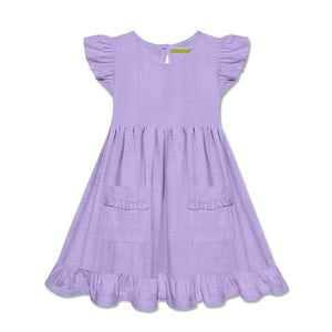 Kids Orchid Petal Gauze Patch - Pocket Angel - Sleeve Dress - Millieloveslily.com
