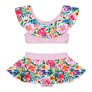 Kids Pink Becky Floral Skirty 2 - PC - Millieloveslily.com