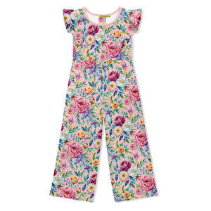 Kids Pink Rose Angel - Sleeve Overalls - Millieloveslily.com