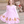 Kids Pink Teddy Bear & Bows Angel-Sleeve Dress & Stripe Leggings - Millieloveslily.com