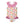 Kids Pink Western Style  Ruffle - Accent swimsuit with back bow on a white background, front Millieloveslily.com