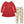 Kids Red Long-Sleeve Babydoll Top & Gingerbread Christmas Leggings - Millieloveslily.com