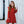 Kids Red Ribbed Ruffle-Shoulder A-Line Dress - Millieloveslily.com