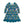 Kids Teal Forever Floral Patch-Pocket Long-Sleeve A-Line Dress - Millieloveslily.com