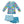 Kids Turquoise Octopus Sea Long - Sleeve Rashguard & swim shorts 3-PC Set, on a white background, front 